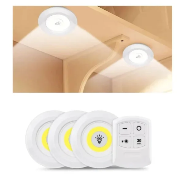 SET DE 3 LUCES LED CON CONTROL