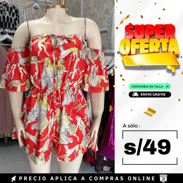 ENTERIZO SHORT MANGA LARGA - SHEIN