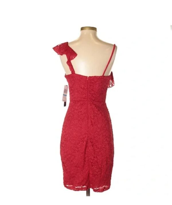 VESTIDO ROJO BRILLOS FIESTA