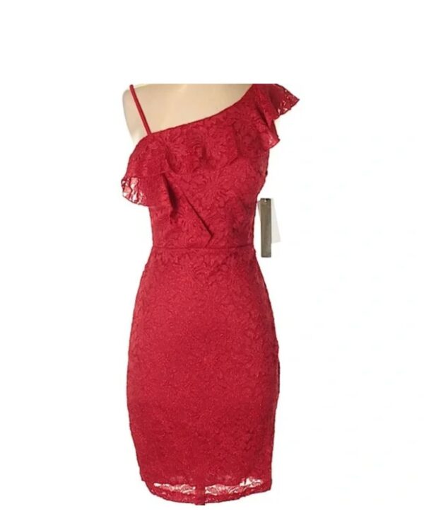 VESTIDO ROJO BRILLOS FIESTA