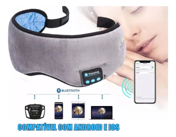 Antifaz para dormir con bluetooth