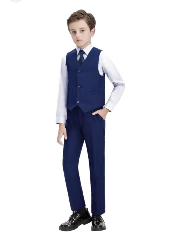 CONJUNTO DE CHALECO PARA NIÑO AZUL NOCHE
