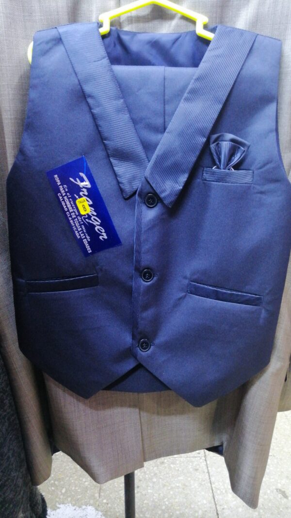 CONJUNTO DE CHALECO PARA NIÑO AZUL NOCHE