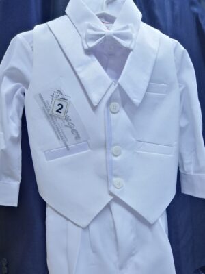 CONJUNTO DE CHALECO 4 PIEZAS PARA NIÑO TALLA 1, 2, 3