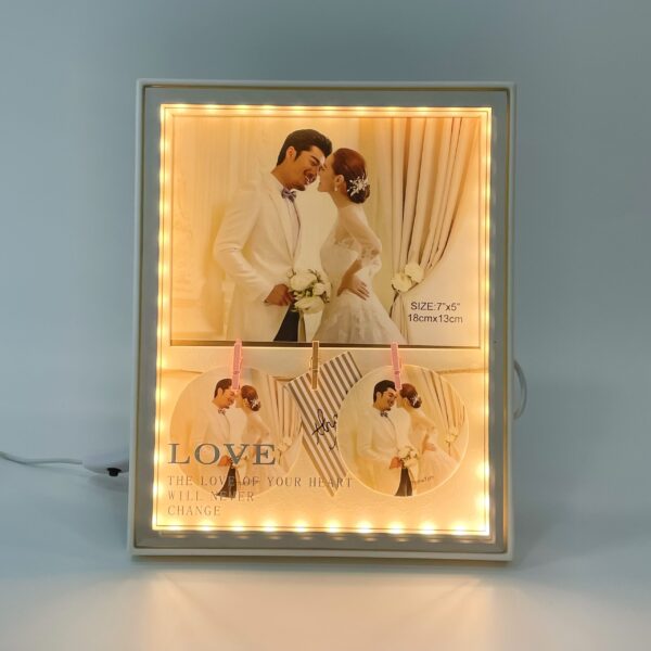Portarretrato con luz led