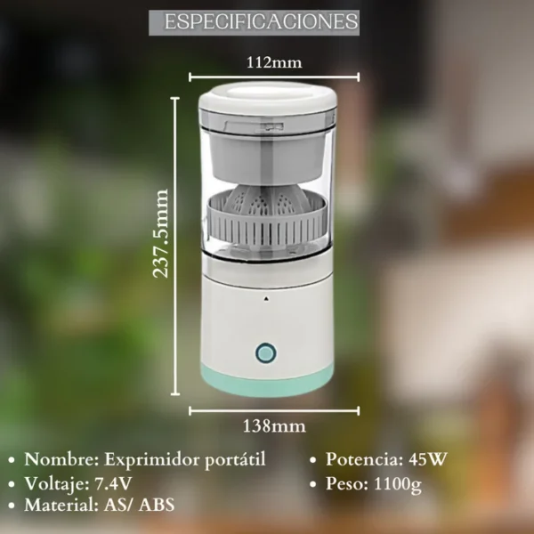 Exprimidor eléctrico portátil