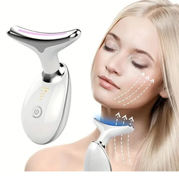 Masajeador facial con luz led