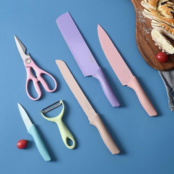 Set cuchillo color pastel