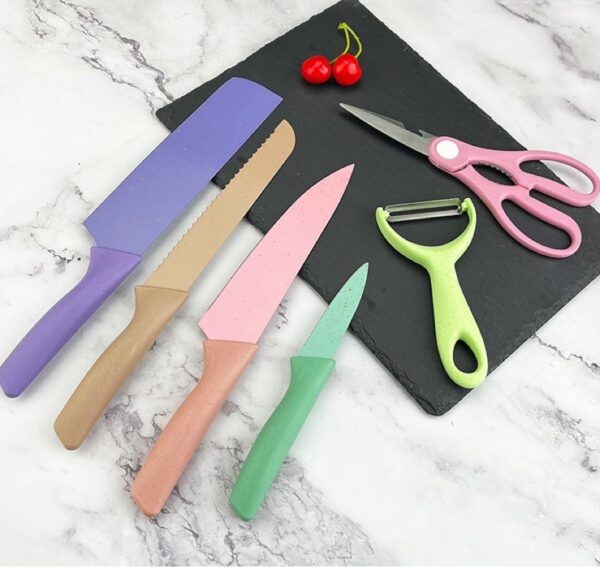 Set cuchillo color pastel