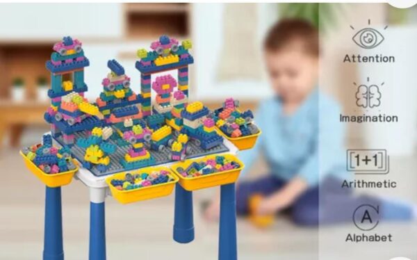 Mesa con silla bloques 300 pz