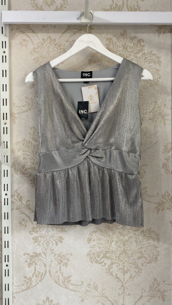 Blusa de fiesta plata