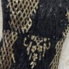 Vestido de fiesta negro con dorado de lentejuelas