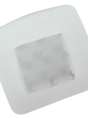 MOLDE DE SILICONA 3D - DISEÑO CUBO DE BURBUJAS