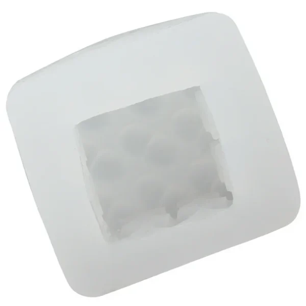 MOLDE DE SILICONA 3D - DISEÑO CUBO DE BURBUJAS