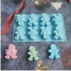MOLDE DE SILICONA 3D - DISEÑO MUÑECO DE NIEVE
