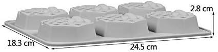 MOLDE DE SILICONA 3D - DISEÑO ABEJA DE 6 AGUJEROS
