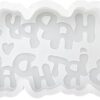 MOLDE DE SILICONA 3D - DISEÑO LETRAS HAPPPY BIRTHDAY