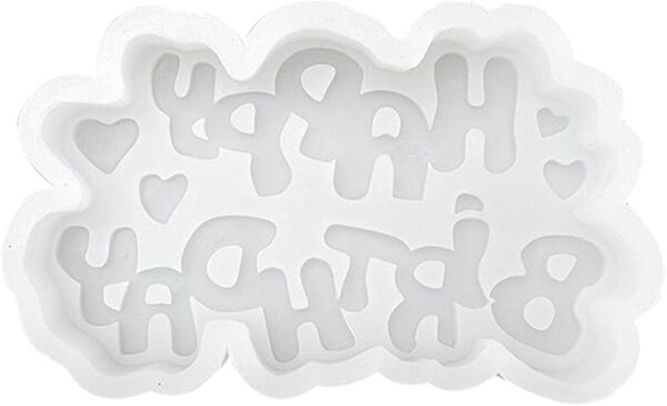 MOLDE DE SILICONA 3D - DISEÑO LETRAS HAPPPY BIRTHDAY