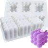 MOLDE DE SILICONA 3D - DISEÑO BURBUJAS X 6