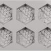 MOLDE DE SILICONA 3D - DISEÑO ABEJA DE 6 AGUJEROS