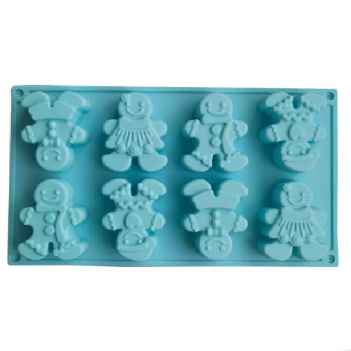 MOLDE DE SILICONA 3D - DISEÑO MUÑECO DE NIEVE