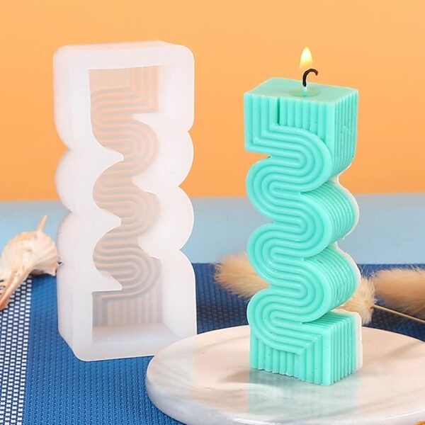 MOLDE DE SILICONA 3D - DISEÑO TIRA LARGA