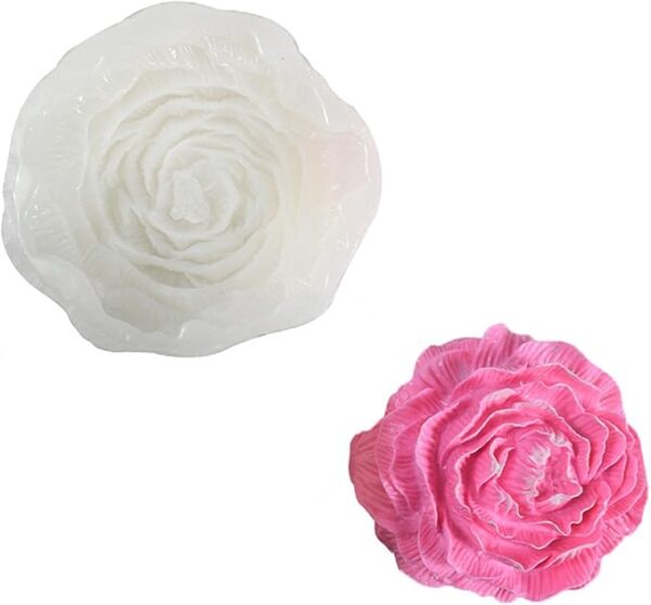 MOLDE DE SILICONA 3D - DISEÑO ROSA