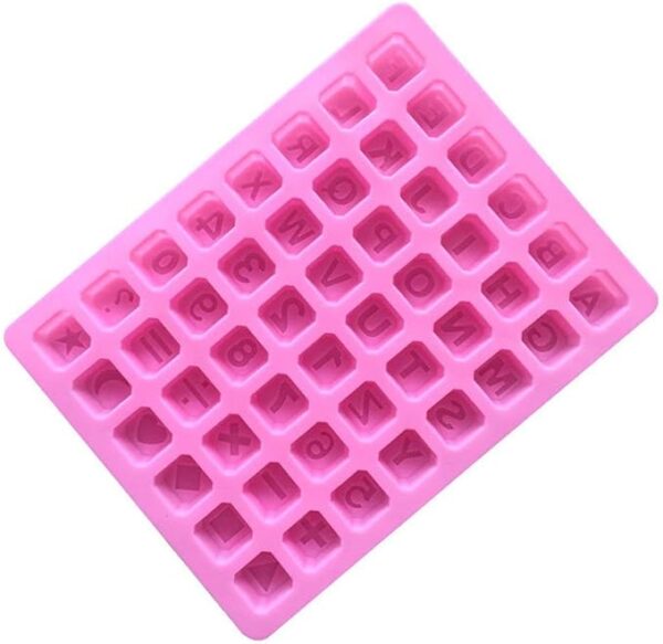 MOLDE DE SILICONA 3D - DISEÑO ALFABETO