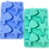 MOLDE DE SILICONA 3D - COLA DE SIRENA Y ESTRELLA DE MAR