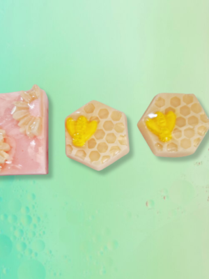 JABÓN DE GLICERINA DISEÑO ABEJAS