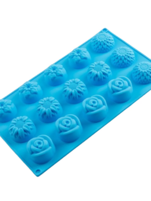 MOLDE DE SILICONA 3D - FLORES PRIMAVERALES