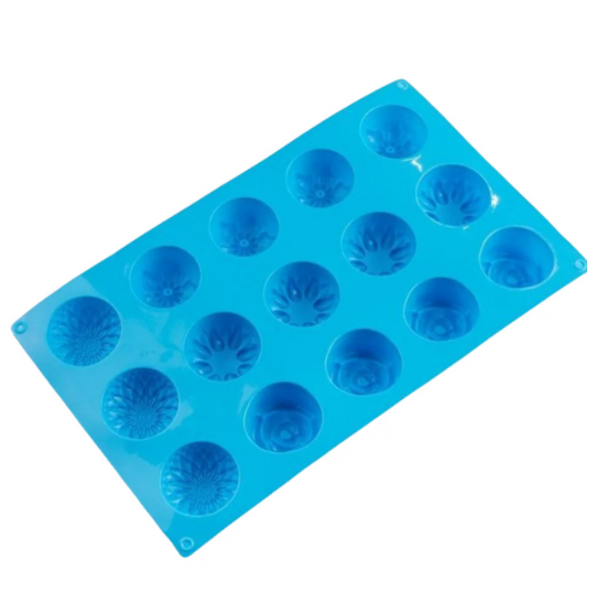MOLDE DE SILICONA 3D - FLORES PRIMAVERALES