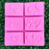 MOLDE DE SILICONA 3D RECTANGULAR ABEJAS