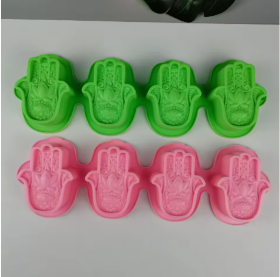 MOLDE DE SILICONAS 3D - DISEÑO MANO DE LOTO