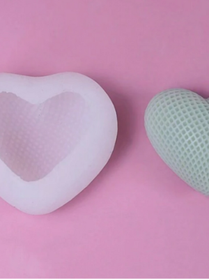 MOLDE DE SILICONA 3D - FORMA DE CORAZÓN