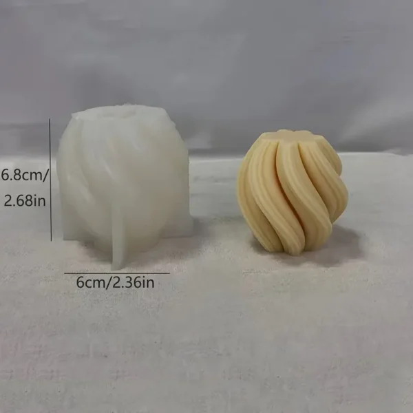 MOLDE DE SILICONA 3D - DISEÑO BOLA REDONDA