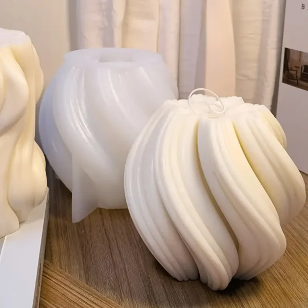 MOLDE DE SILICONA 3D - DISEÑO BOLA REDONDA
