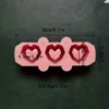 MOLDE DE SILICONA 3D - DISEÑO DE CORAZONES X 3