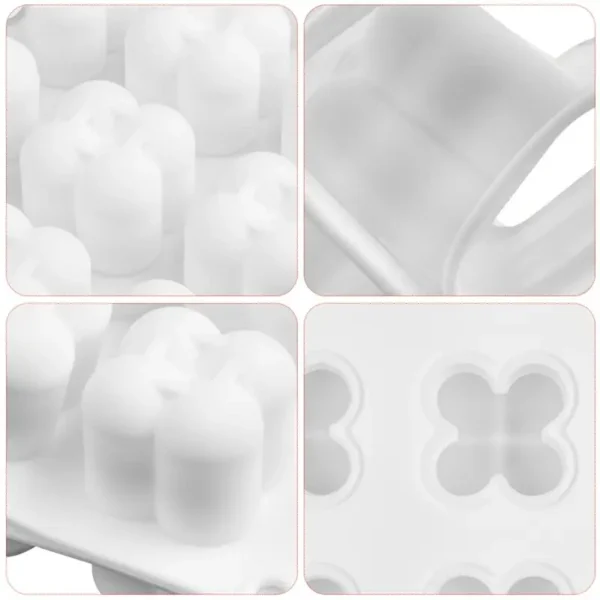 MOLDE DE SILICONA 3D - DISEÑO BURBUJAS X 15