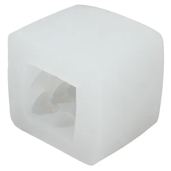 MOLDE DE SILICONA 3D - DISEÑO CUBO DE BURBUJAS