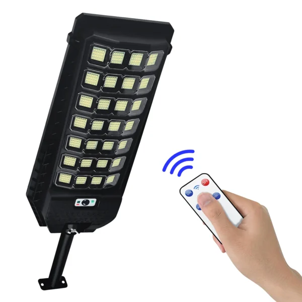 LAMPARA SOLAR PARA EXTERIORES 560 LEDS CON CONTROL REMOTO
