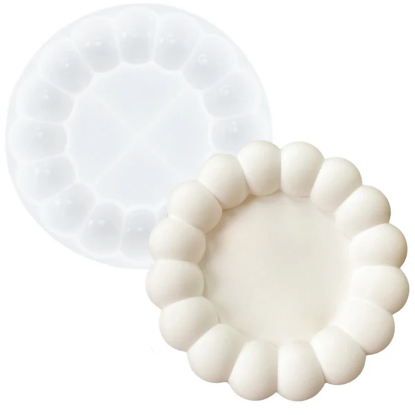 MOLDE DE SILICONA 3D - DISEÑO BANDEJA CON BURBUJAS