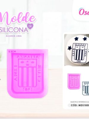 MOLDE DE SILICONA 3D - DISEÑO INSIGNIA ALIANZA LIMA