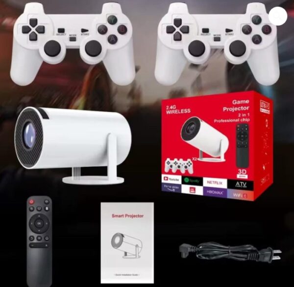 PROYECTOR DE VIDEOJUEGOS + 2 MANDOS