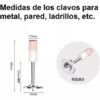CLAVOS FULMINANTES 200 UNDS PARA PISTOLA DE ALTO IMPACTO