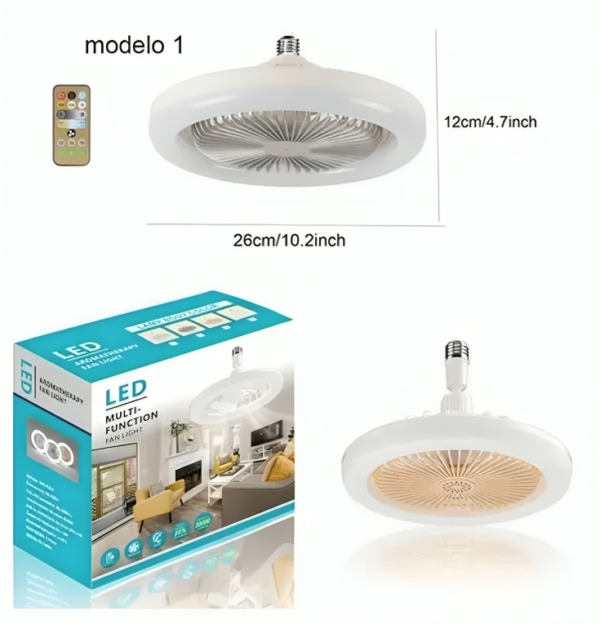 FOCO VENTILADOR 3 en 1, 360° y Aromatizador