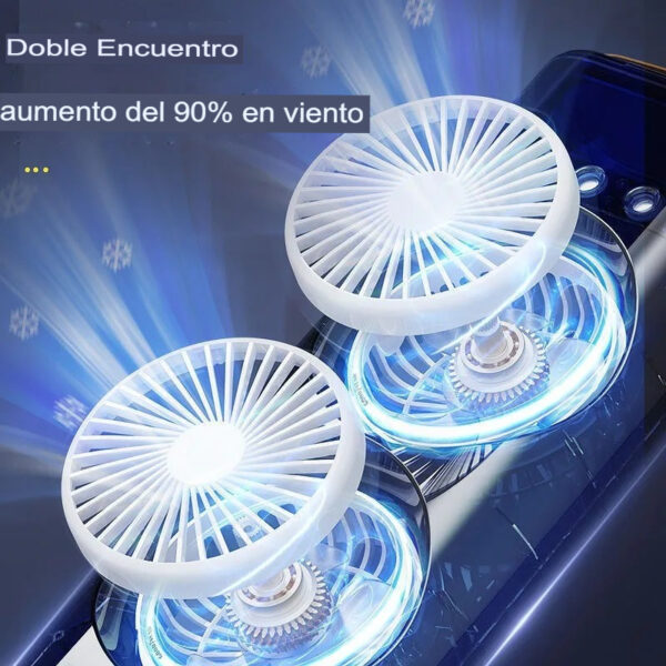 AIRE ACONDICIONADO VENTILADOR INVERTIDO DUAL RGB