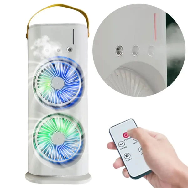 AIRE ACONDICIONADO VENTILADOR INVERTIDO DUAL RGB