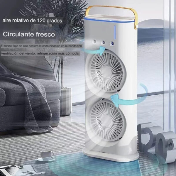 AIRE ACONDICIONADO VENTILADOR INVERTIDO DUAL RGB