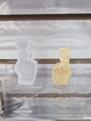 MOLDE DE SILICONA PARA GESTOS DE CORAZON 3D